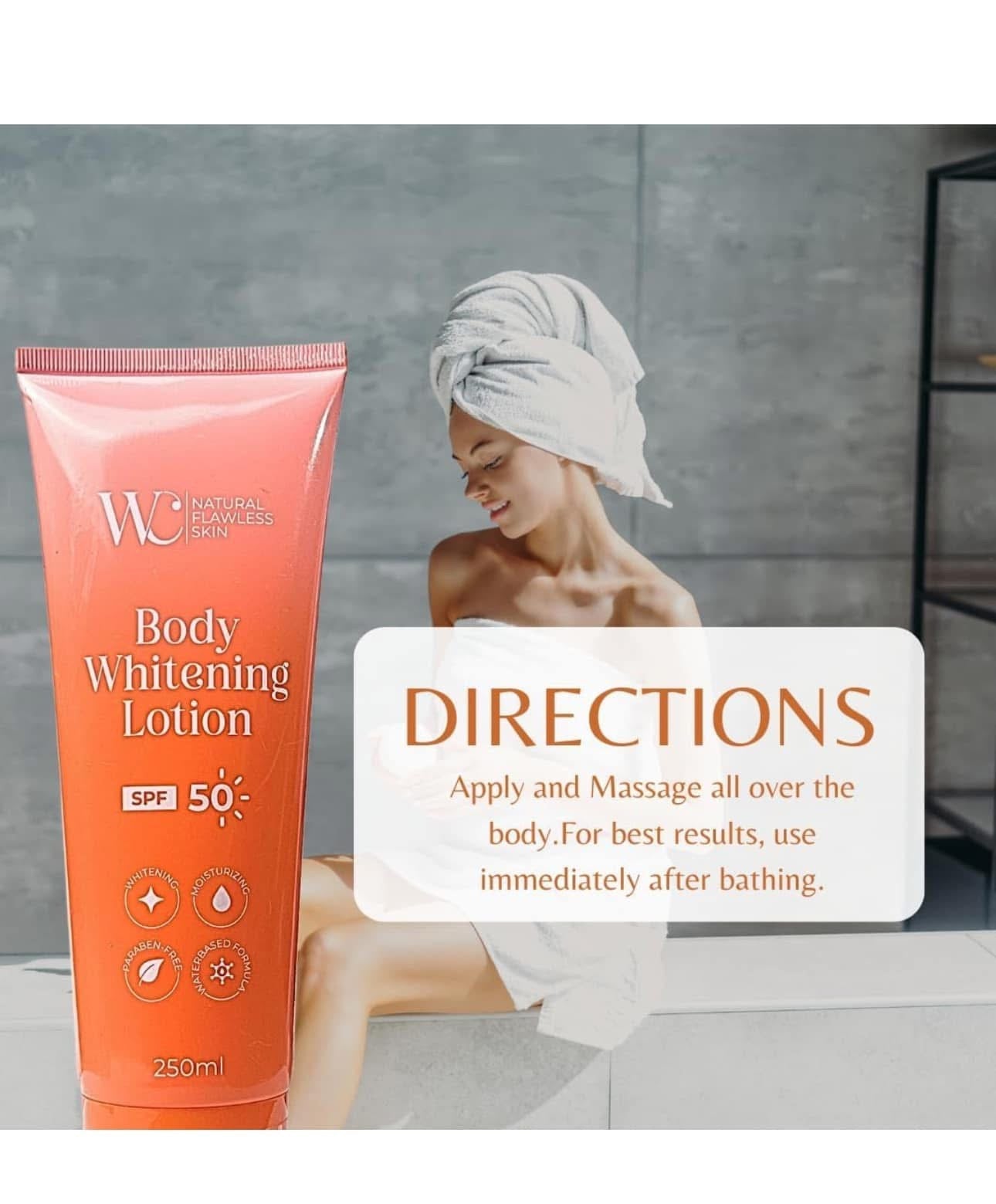 WC Natural Flawless Skin Whitening Lotion 250ml