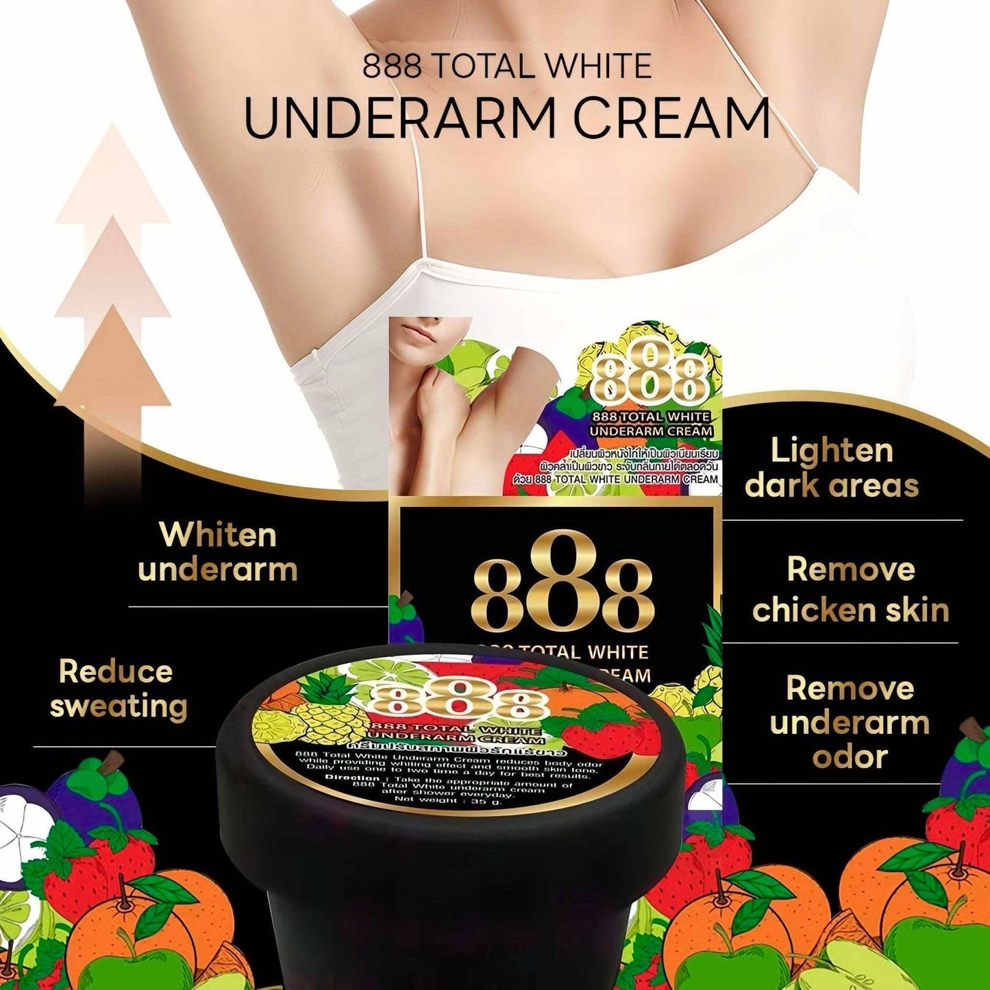 888 underarm whitening cream