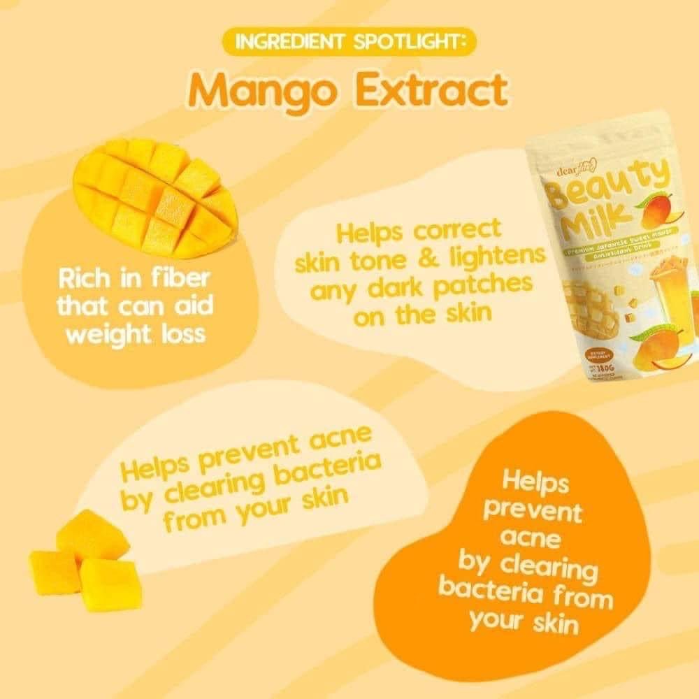 Dear Face - Beauty Milk Premium Japanese Sweet Mango Anti-Oxidant Drink (10x 18g)