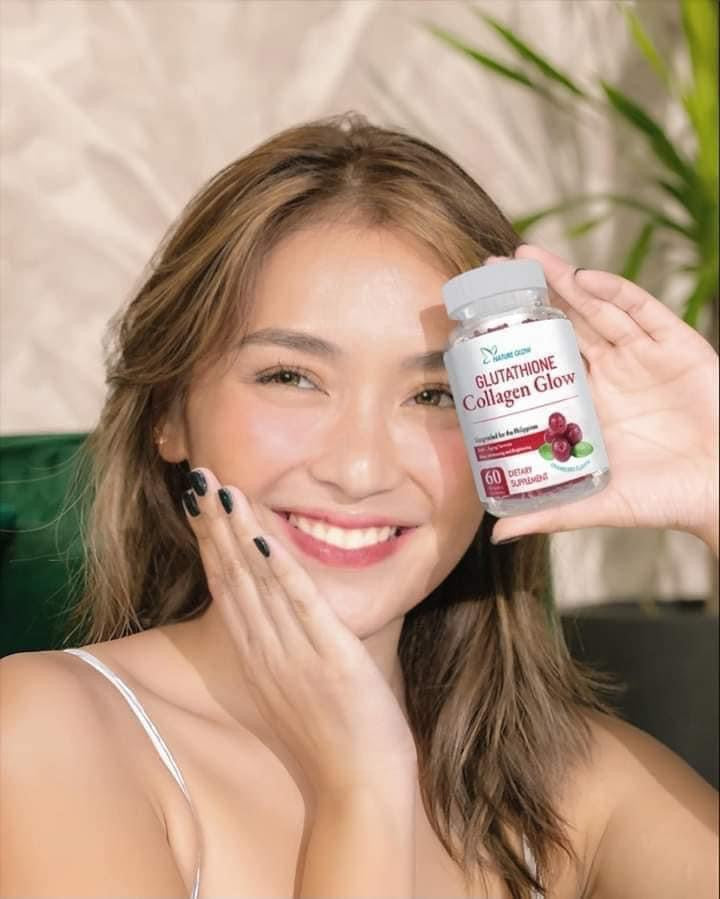 NATURE GLOW Gluta-Collagen Glow Gummies | 60 Cranberry Gummies