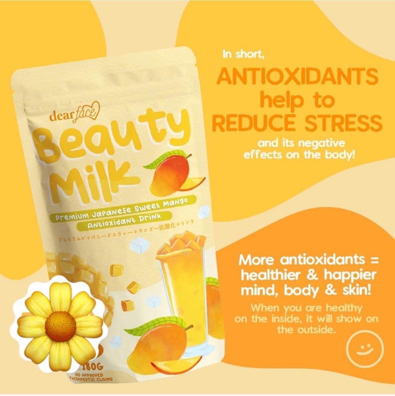 Dear Face - Beauty Milk Premium Japanese Sweet Mango Anti-Oxidant Drink (10x 18g)