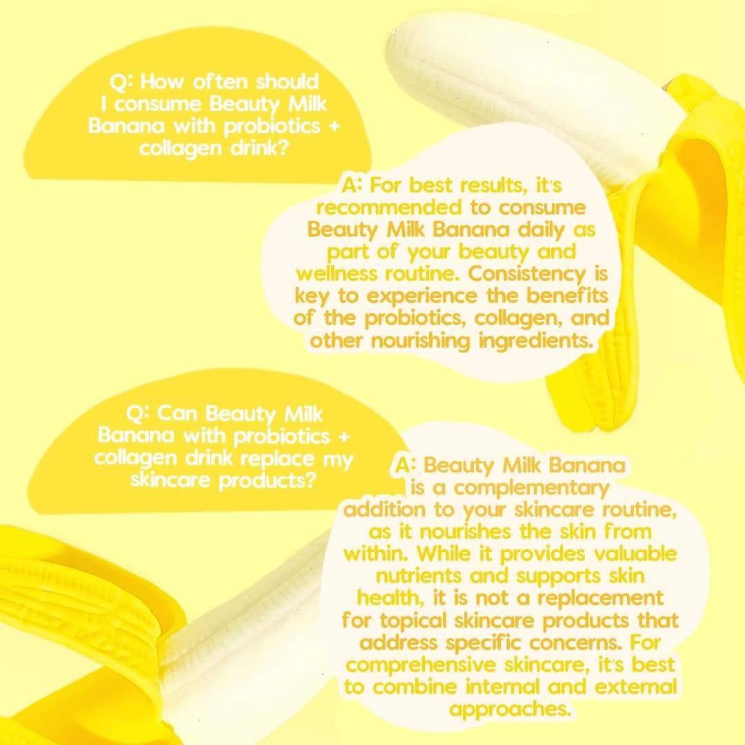 Dear face - Beauty Milk Premium Japanese Banana Probiotic + collagen drink 10x18g