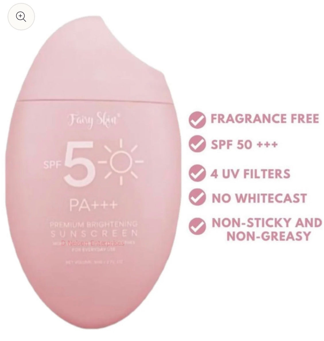 Fairy Skin Premium Brightening SUNSCREEN SPF50 PA+++ -50G