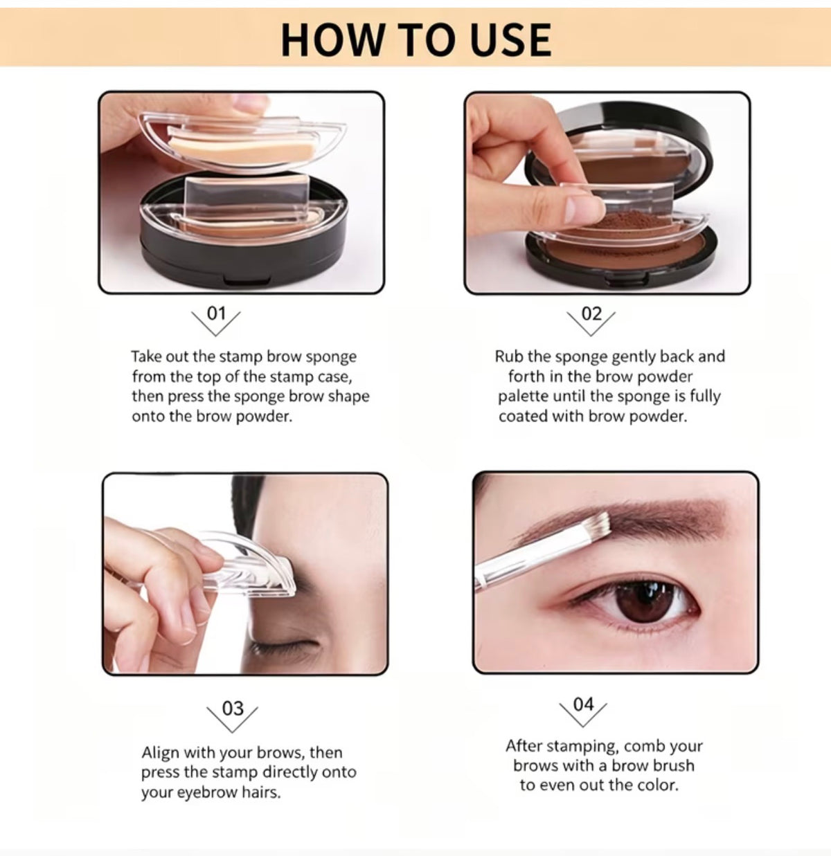 Waterproof Eyebrow Stamp