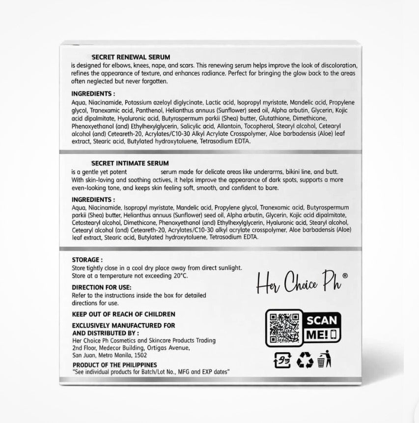 Her Choice PH White Secret intimate serum -50ml