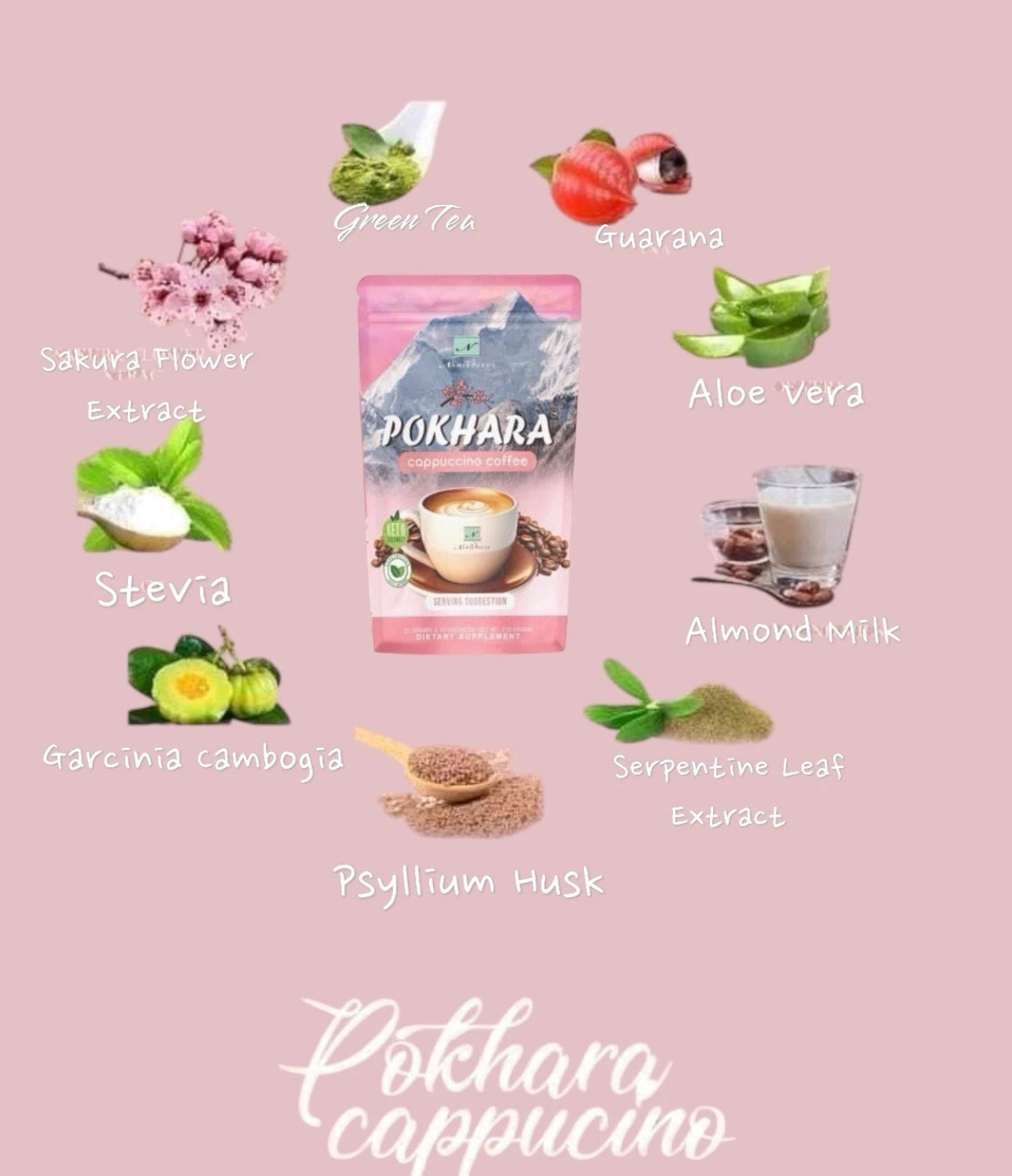 Pokhara Cappuccino Coffee - 21g x 10 Sachets