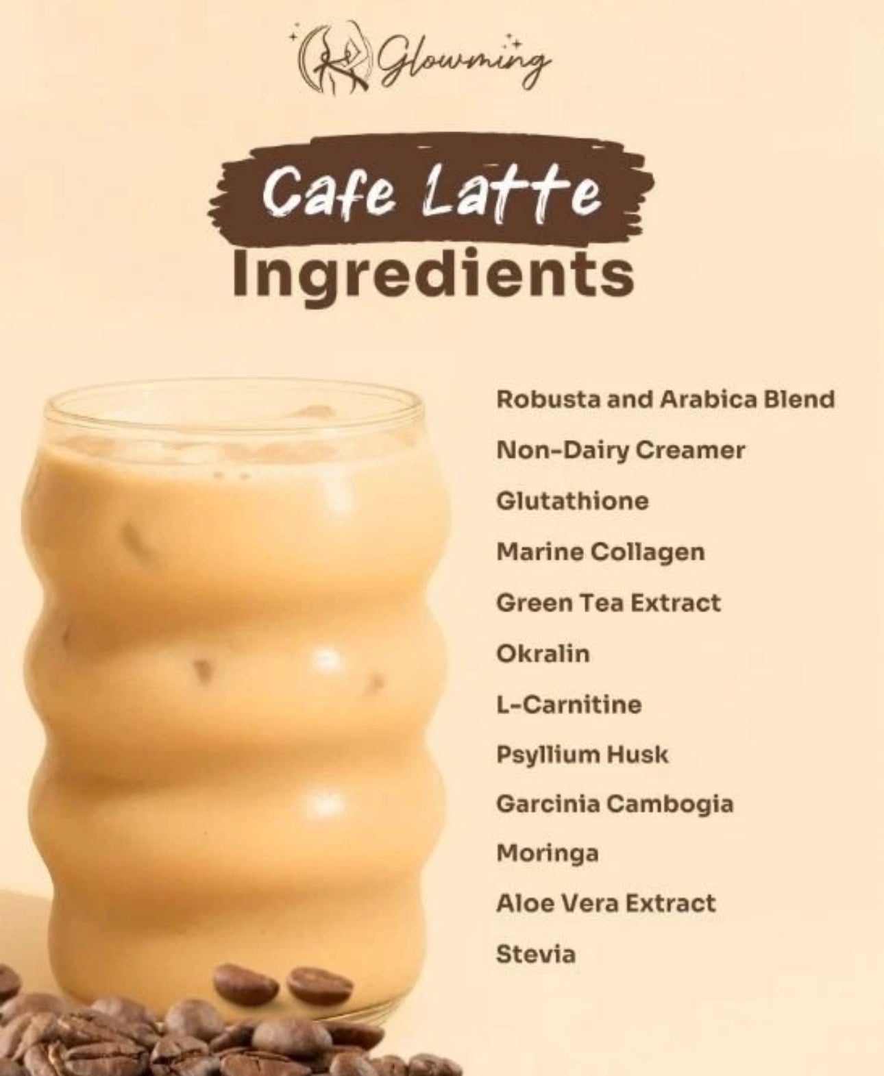 Glowming Cafe Latte 10 X20g