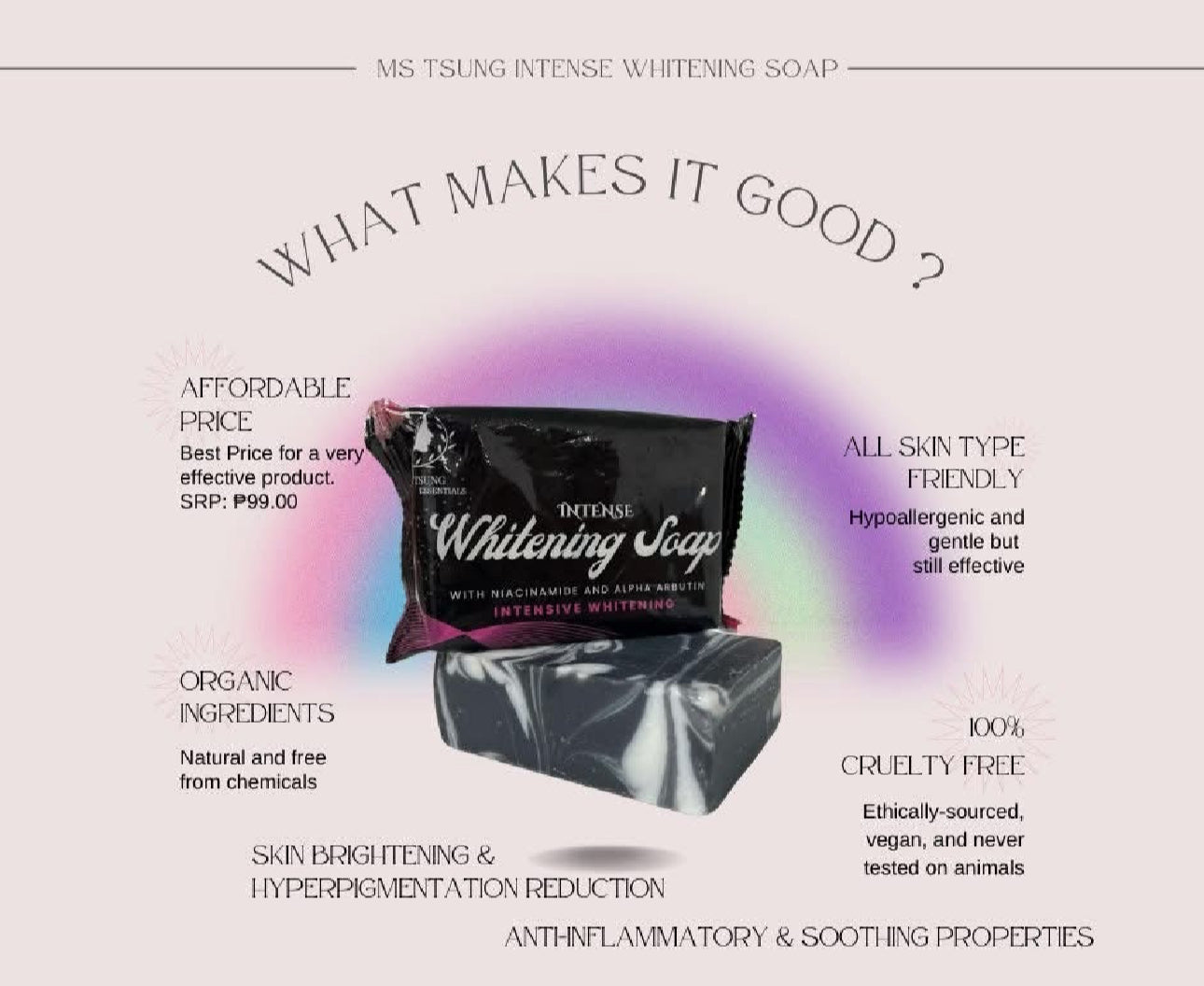 Ms tsung essentials Serum lotion & Whitening soap - BUNDLE