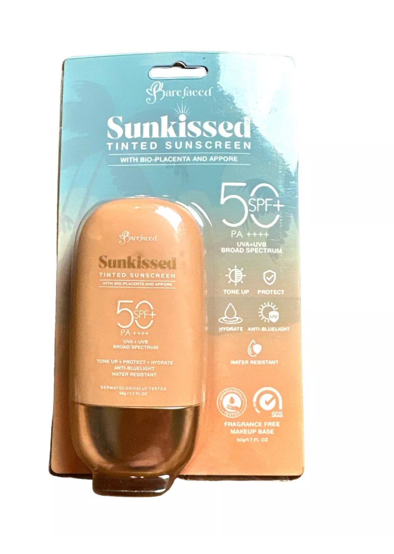 BAREFACED-Sunkissed Tinted Sunscreen SPF50 PA+++, 50g