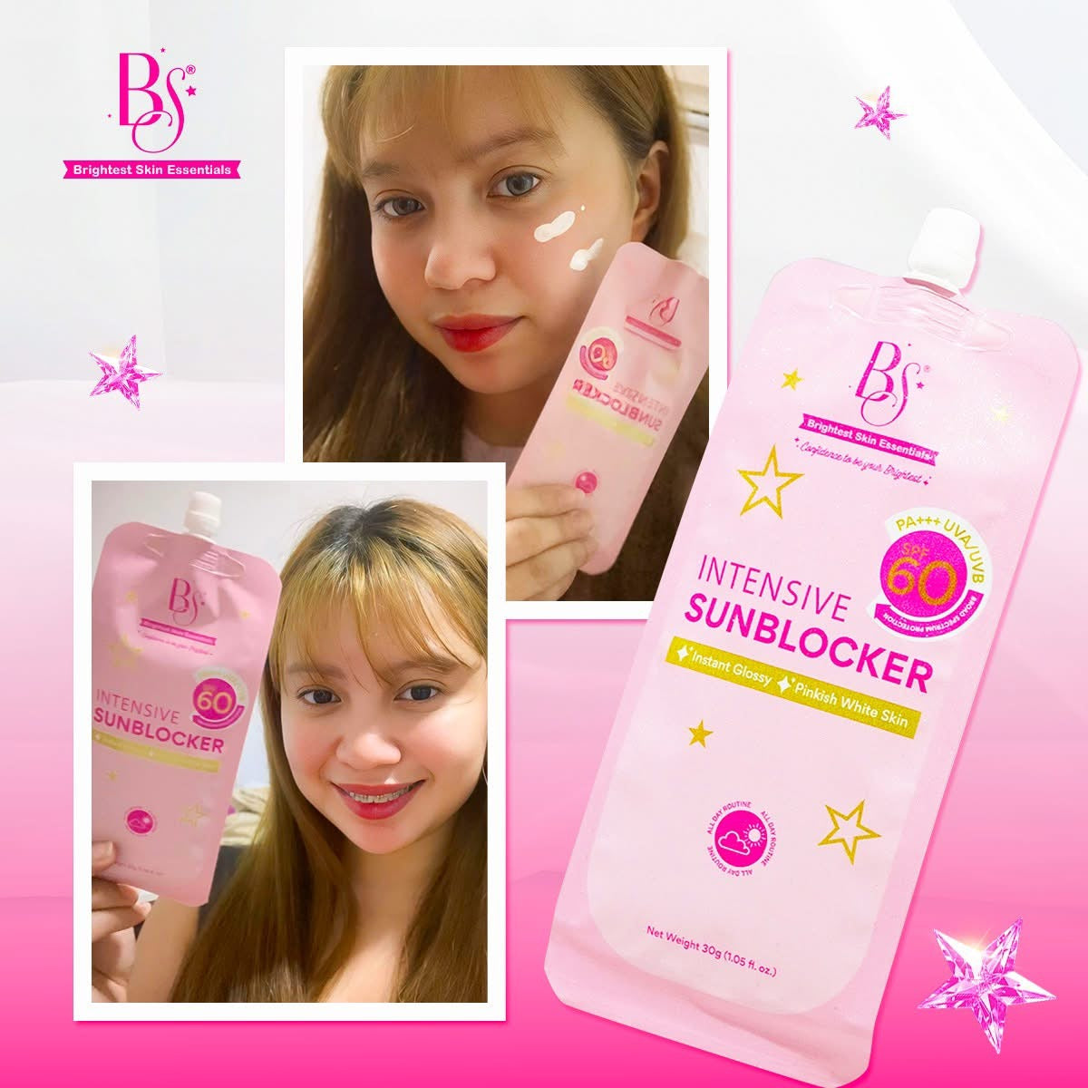 Brightest Skin Essentials- intensive sun blocker spf60 PA++++ - 50G