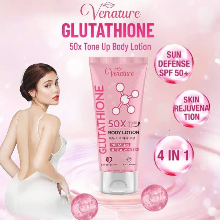 Venature - Glutathione 50X Whitening Body Lotion Premium Ultra white 150ml