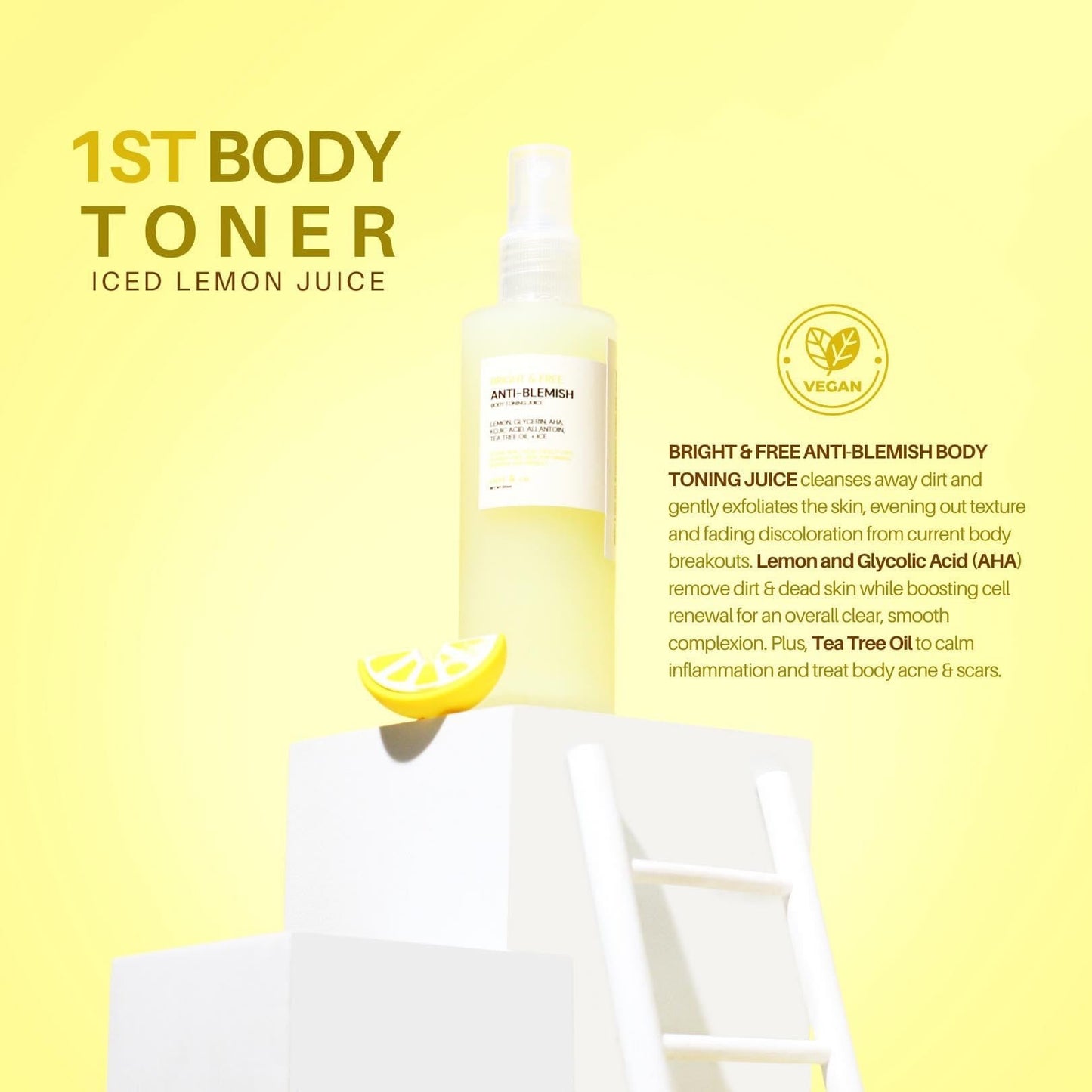 Catt & co. Bright & Free Anti-Blemish Body Toning Juice 100ML