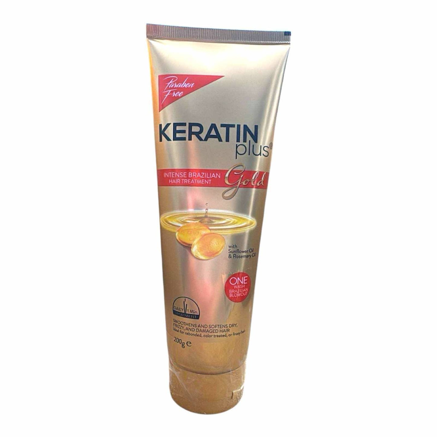keratin plus gold intense brazillian hair treatment -200ml