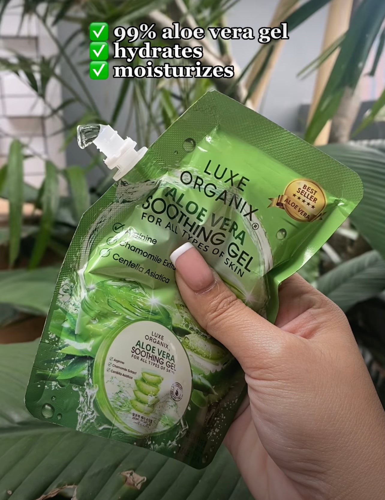 Luxe Organix Soothing Gel Aloe Vera 99.85% - 100ml (green)