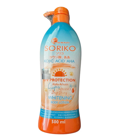 Soriko Kojic Acid AHA Whitening Body Lotion 500ml