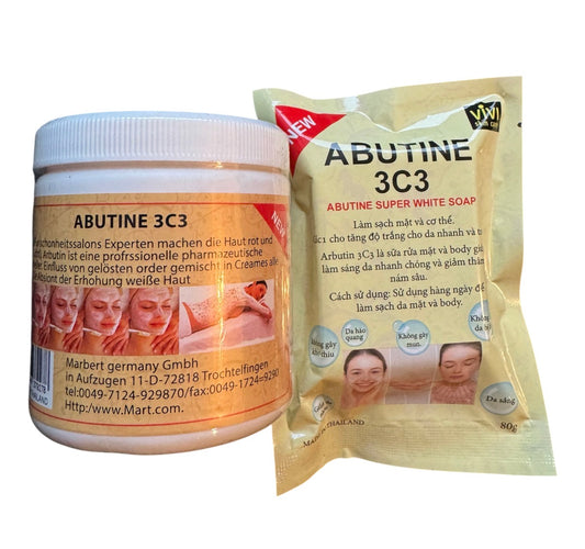 Abutine 3C3 Skin Body cream 250g and Abutine 3c3 soap 80g made in Thailand