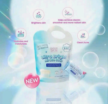 Hikari Skin  Essentials Ultra Bright Miracle Soap 5 bars