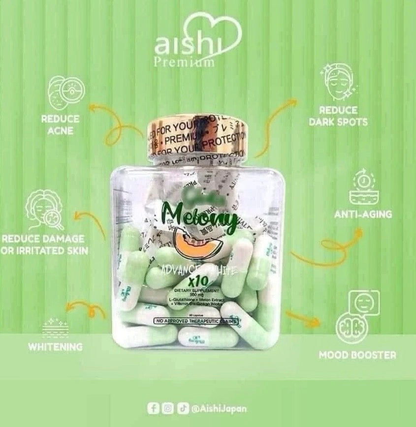 Gluta Melony Advanced White L-Glutathione 60 Capsules