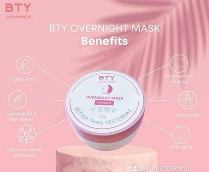 BTY Advance Overnight Mask - Hydrating Skin Repair Formula (250g)