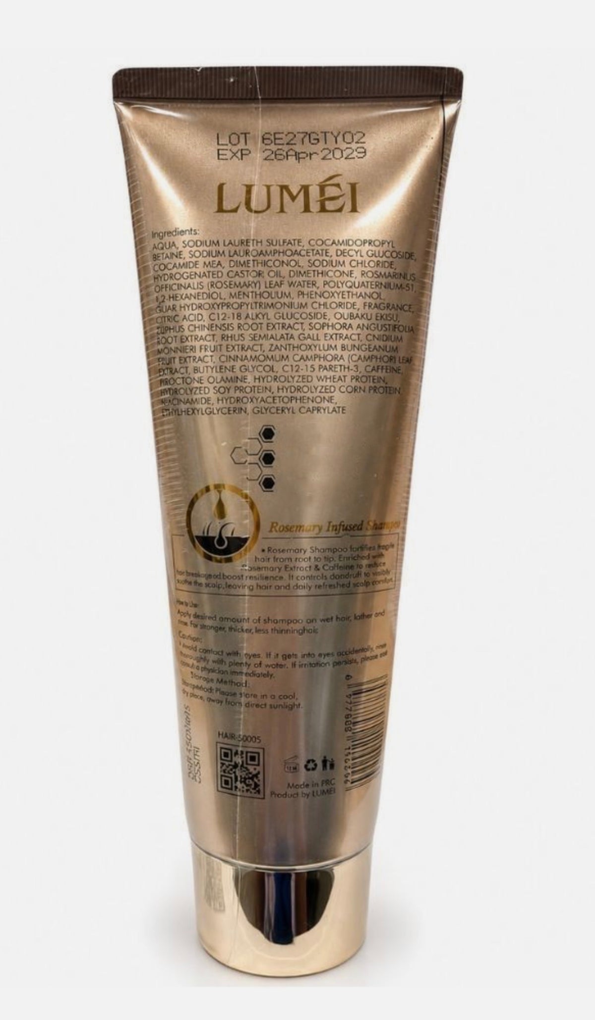 LUMÉI Rosemary Infused Shampoo & Conditioner, 255ml