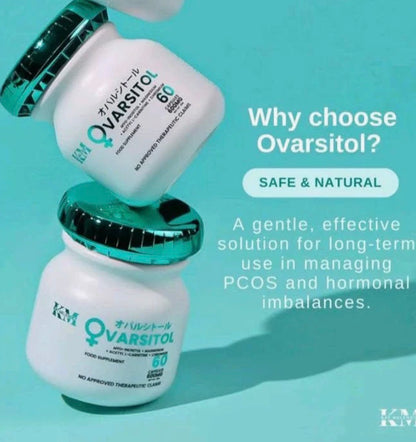 KAT MELENDEZ OVARSITOL Women’s Hormone Balance Supplement | Myo-Inositol + Magnesium + Acetyl L-Carnitine + Chromium | Supports Hormonal Health, Fertility & Metabolism | 60 Capsules