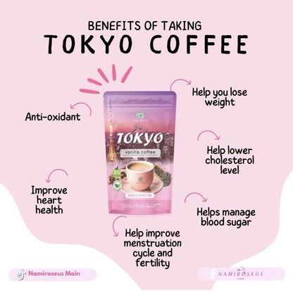 Tokyo Vanilla Coffee ~ NAMIROSEUS Slimming Coffee 10sachet | 21g