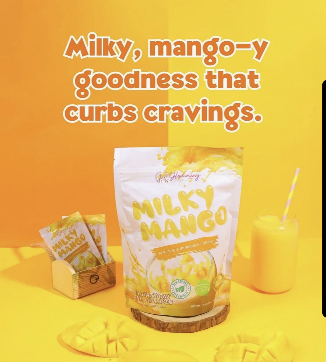 Cris Cosmetics Milky Mango Glutathione and Collagen Drink 10 Sachets