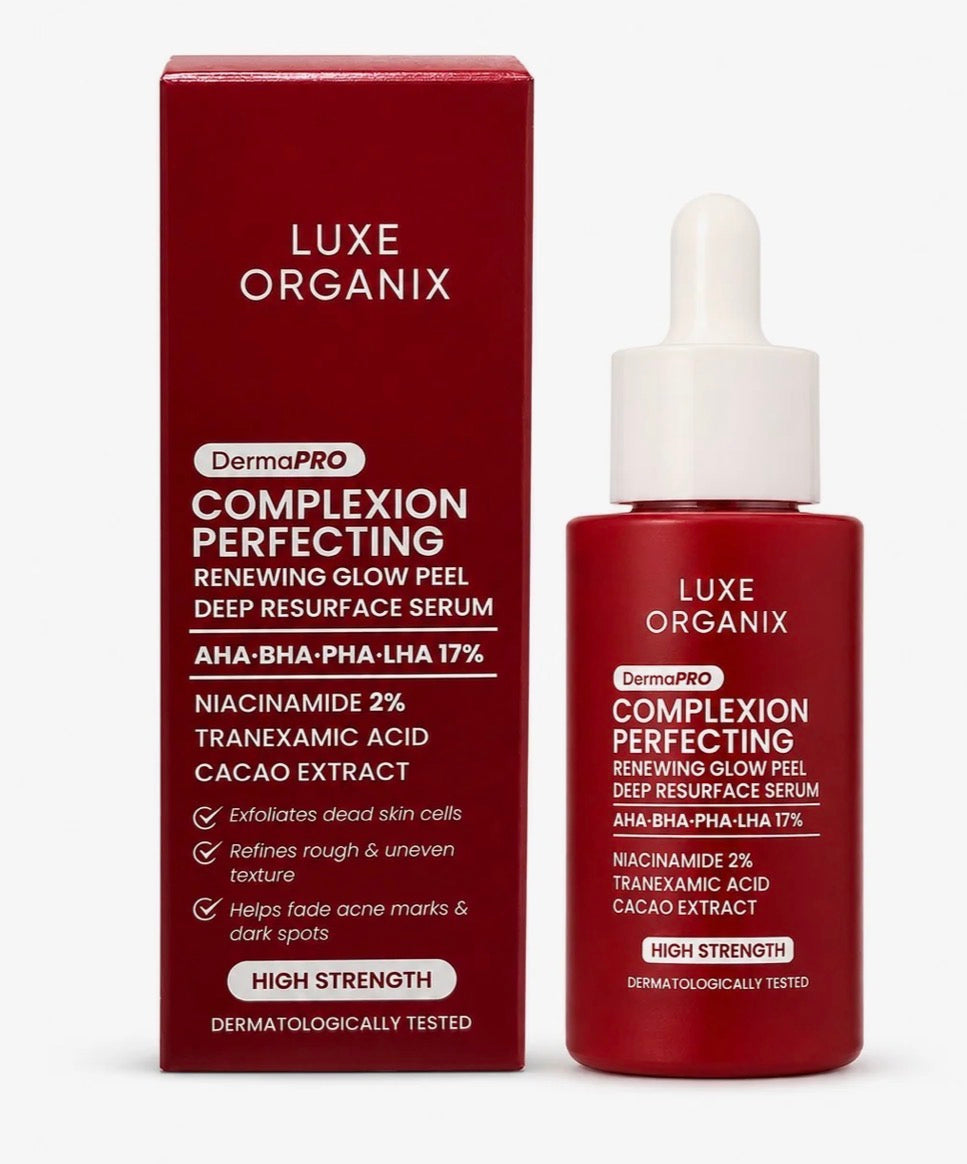 Luxe Organix DermaPRO Complexion Perfecting Glow Peel Serum, 30ml