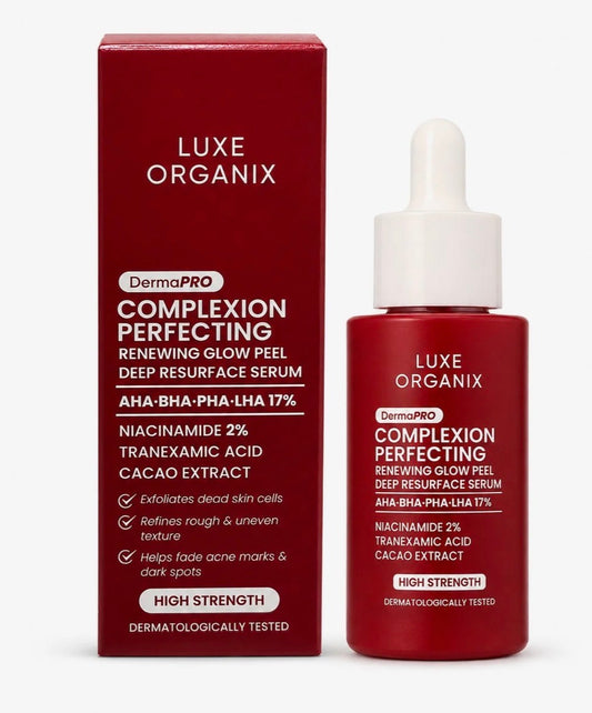 Luxe Organix DermaPRO Complexion Perfecting Glow Peel Serum, 30ml