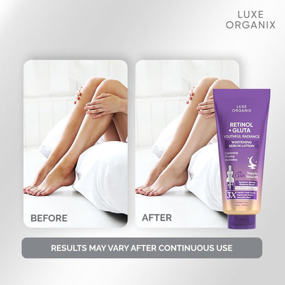 Luxe Organix - Retinol + Gluta Whitening Serum Lotion 350ML