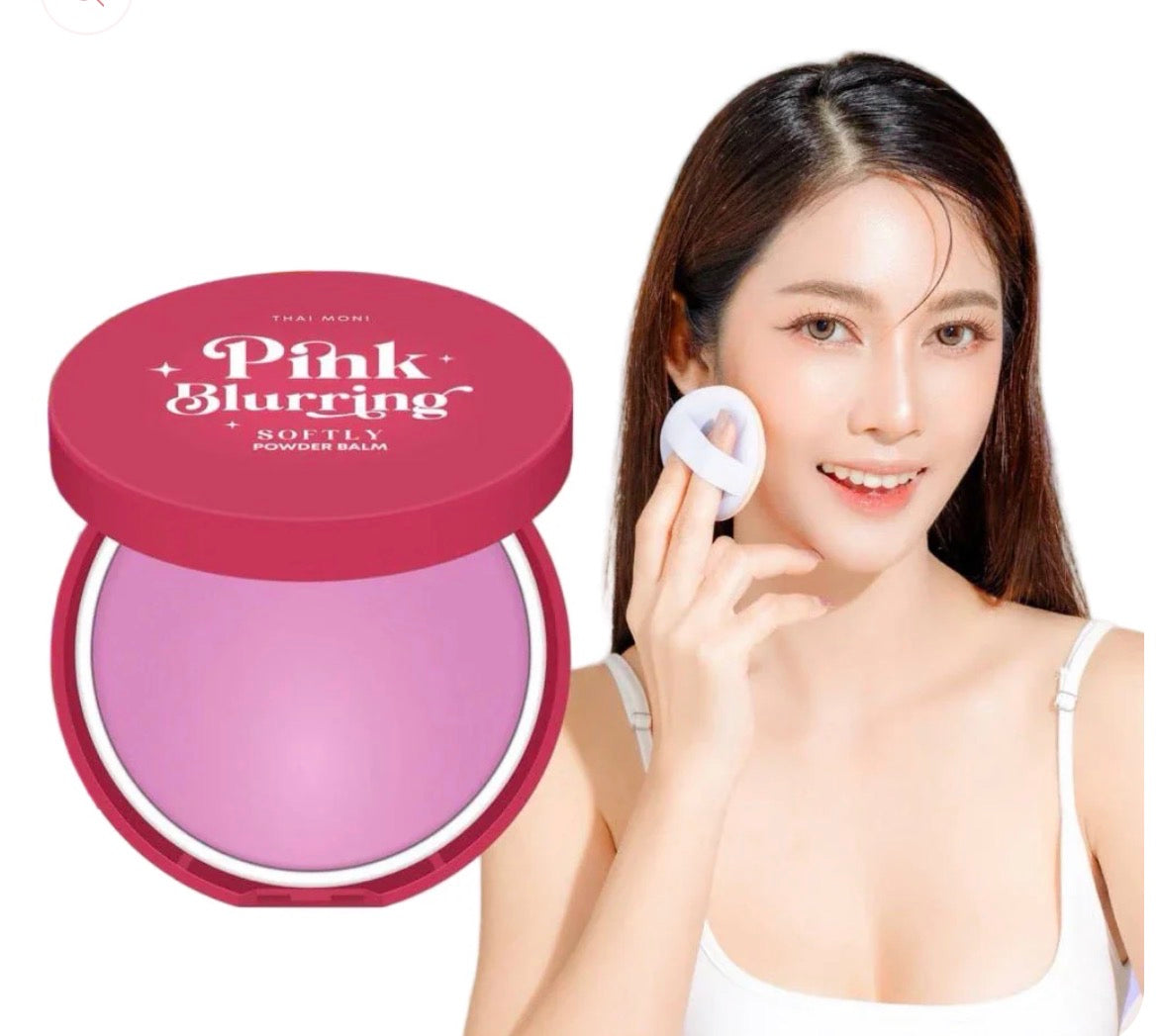 Pink Blurring softly powder balm by Thai Moni