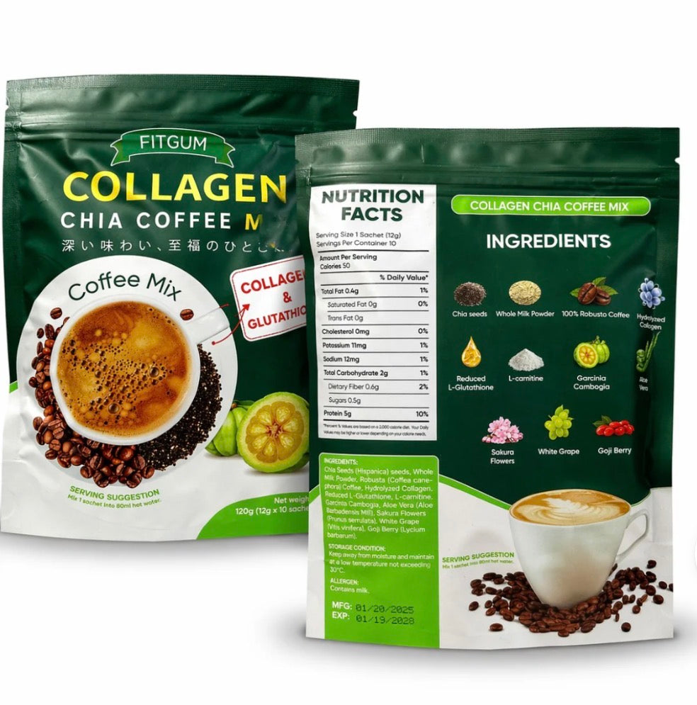 Fitgum Coffee (1pack is 10 sachets)