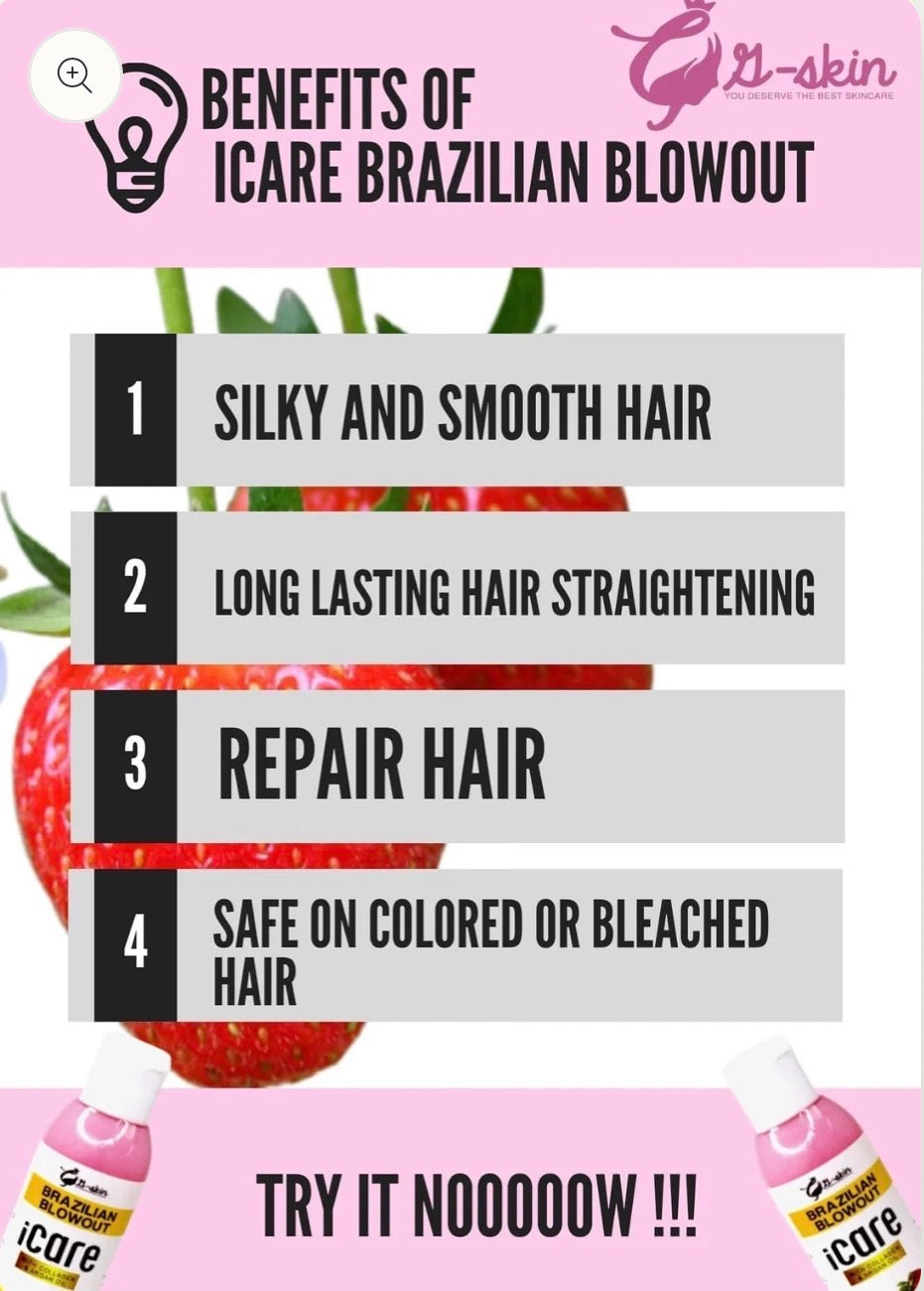 GSkin-Icare Brazilian blowout with collagen & Argan oil 100ml