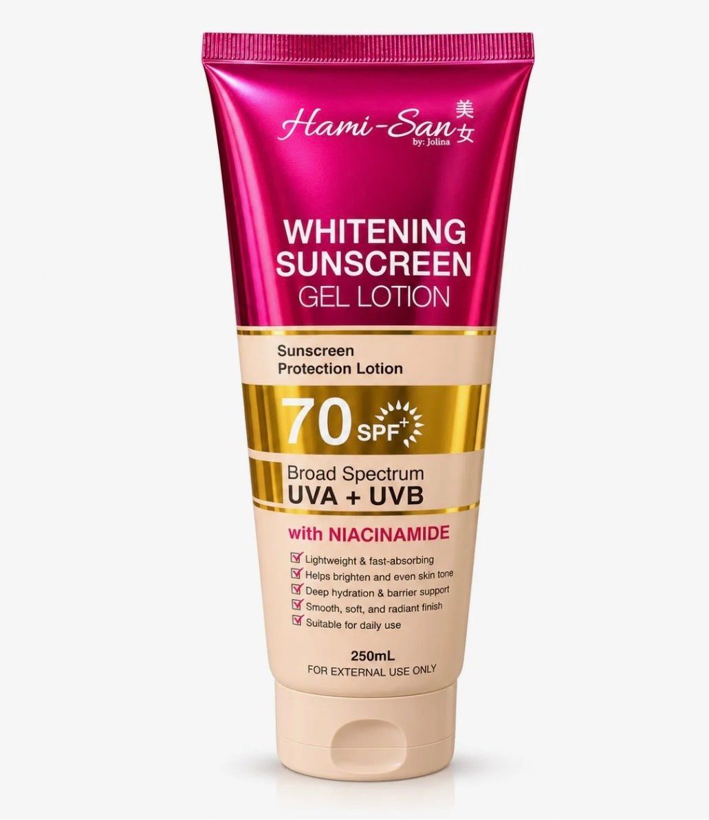 Hami-San Sunscreen Gel Lotion SPF 70+ 250mL