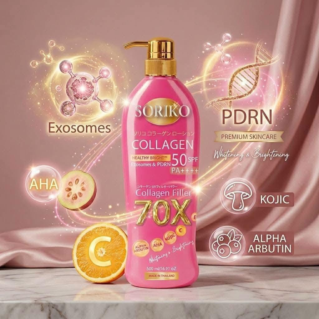 Soriko Collagen Healthy Bright Exosomes & PDRN 50 spf 500ml