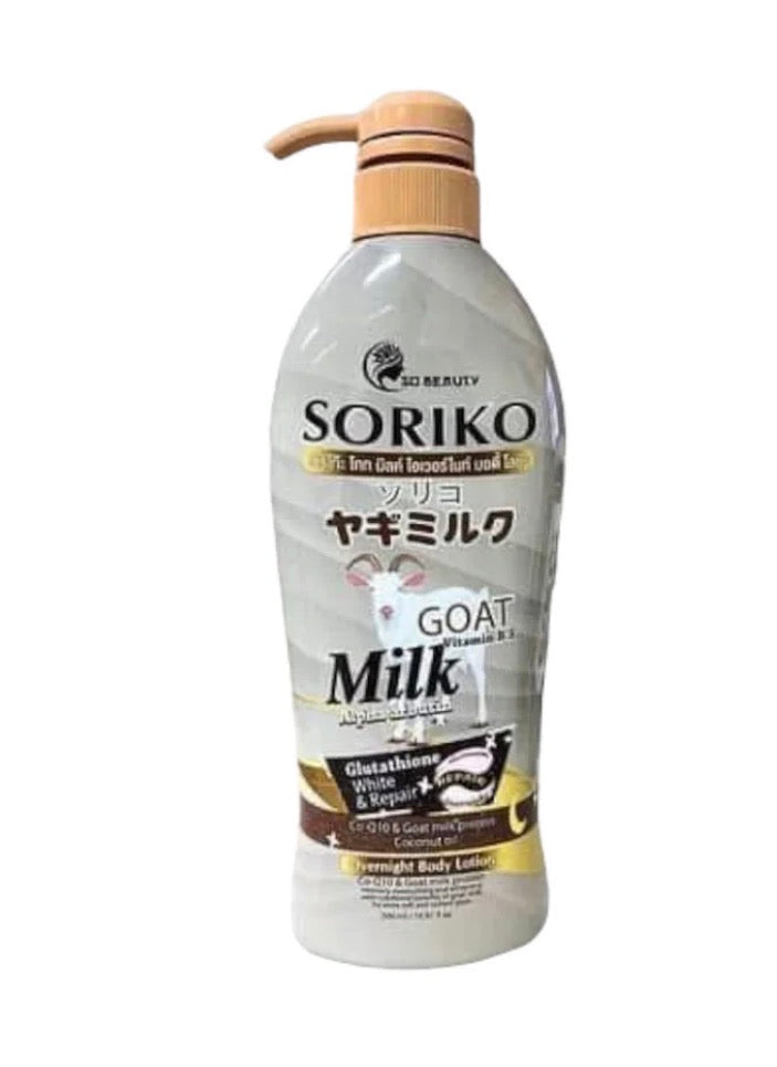 SORIKO - Goat milk lotion glutathione (White & Repair )- 500ml