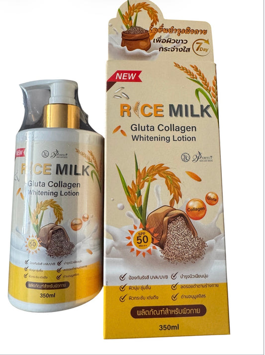 Rice Milk Gluta Collagen Lotion by Perfect Skin Lady White 350ml