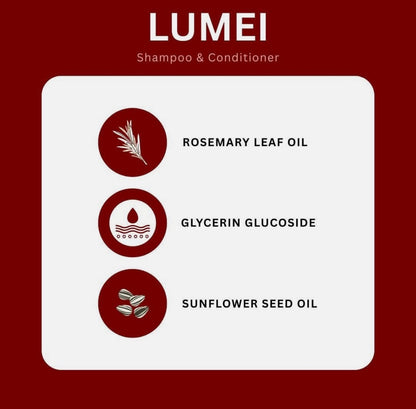 LUMÉI Rosemary Infused Shampoo & Conditioner, 255ml