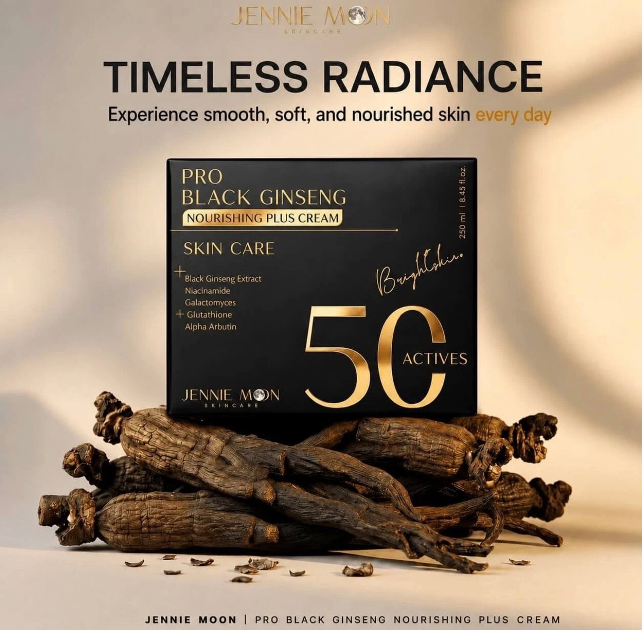 Jennie Moon Pro Black Ginseng White Plus Cream 250ml