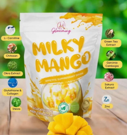 Cris Cosmetics Milky Mango Glutathione and Collagen Drink 10 Sachets