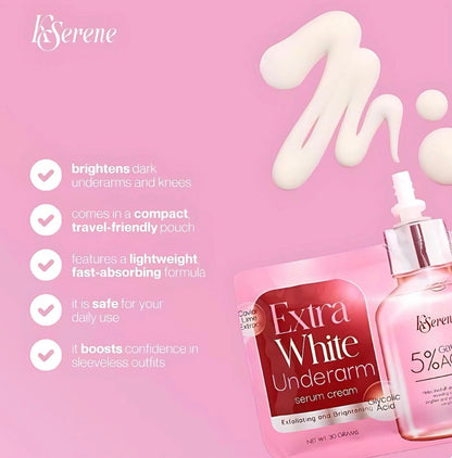 KSERENE - EXTRA WHITE UNDERARM CREAM 30G