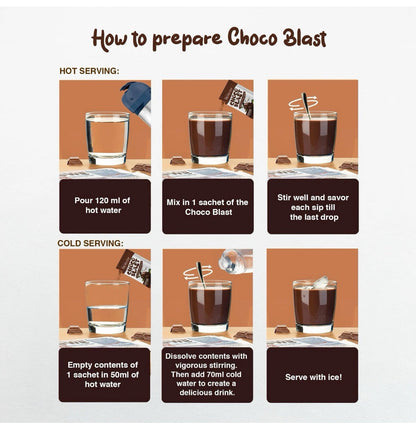 Cris cosmetics glowming shape choco blast - chocolate mint flavor 10 sachet