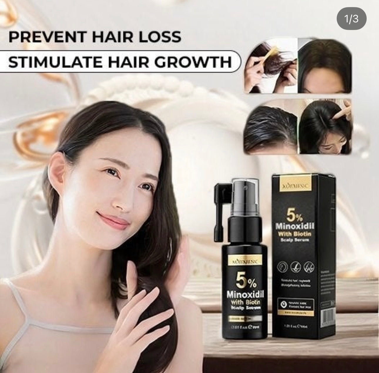 Kormesic 5% Minoxidil Biotin Scalp serum 30ml