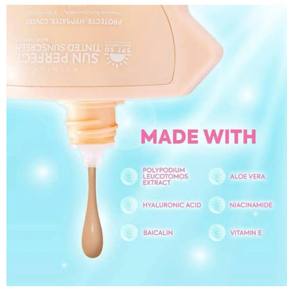 HIKARI SKIN - Premium sun Perfect Tinted Sunscreen SPF50 -50g