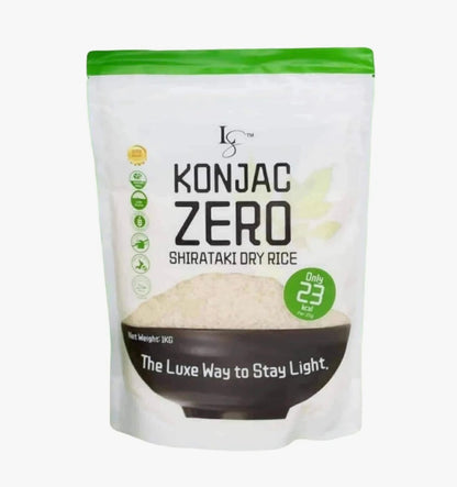 Luxe Slim KILO Pack Konjac Zero Shirataki Dry Rice – Low-Calorie Rice Alternative, Sugar-Free, Gluten-Free, Keto-Friendly, Made with Konjac Root Fiber