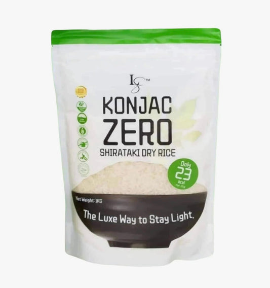 Luxe Slim KILO Pack Konjac Zero Shirataki Dry Rice – Low-Calorie Rice Alternative, Sugar-Free, Gluten-Free, Keto-Friendly, Made with Konjac Root Fiber