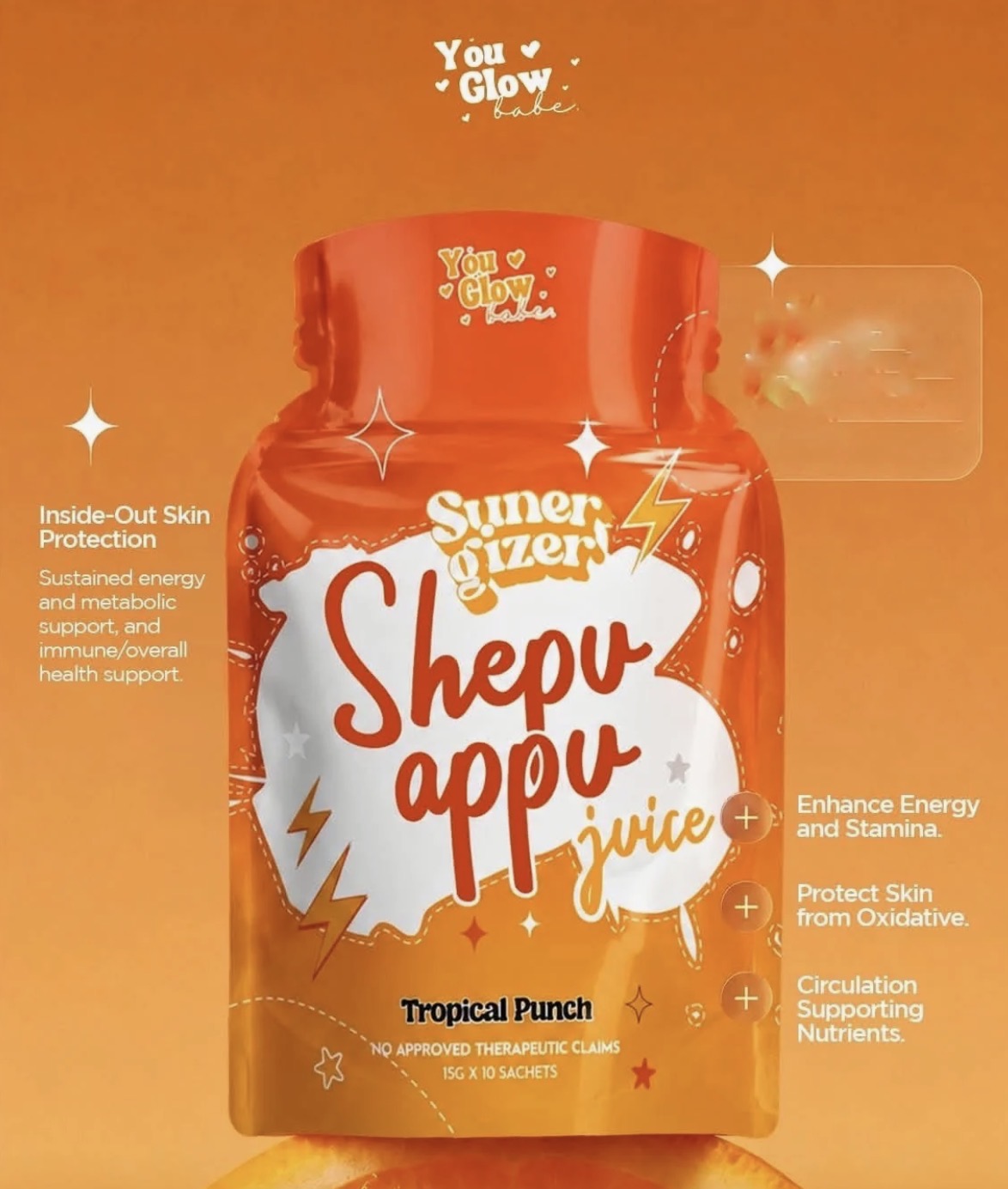 You Glow Babe Shepu Appu Juice Tropical Punch 150g