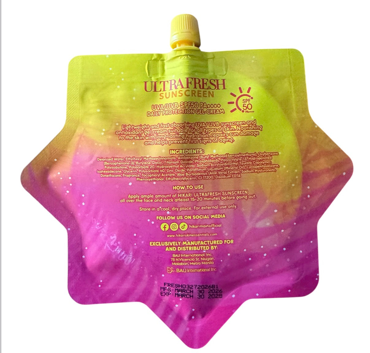 Hikari - ULTRAFRESH SUNSCREEN 50ML