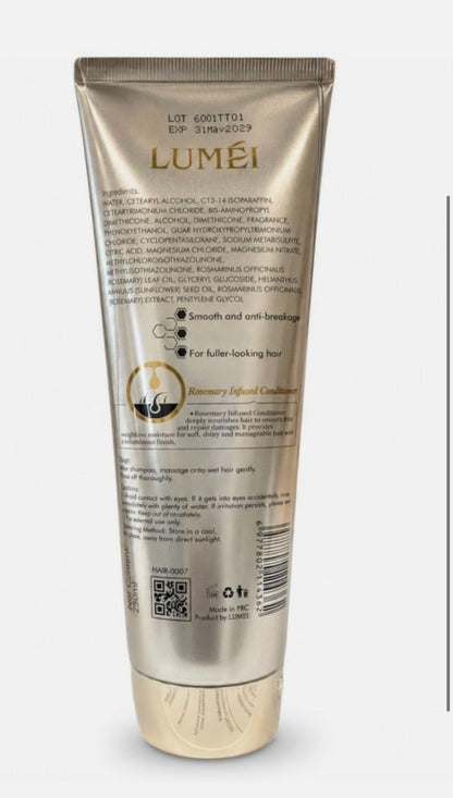 LUMÉI Rosemary Infused Shampoo & Conditioner, 255ml