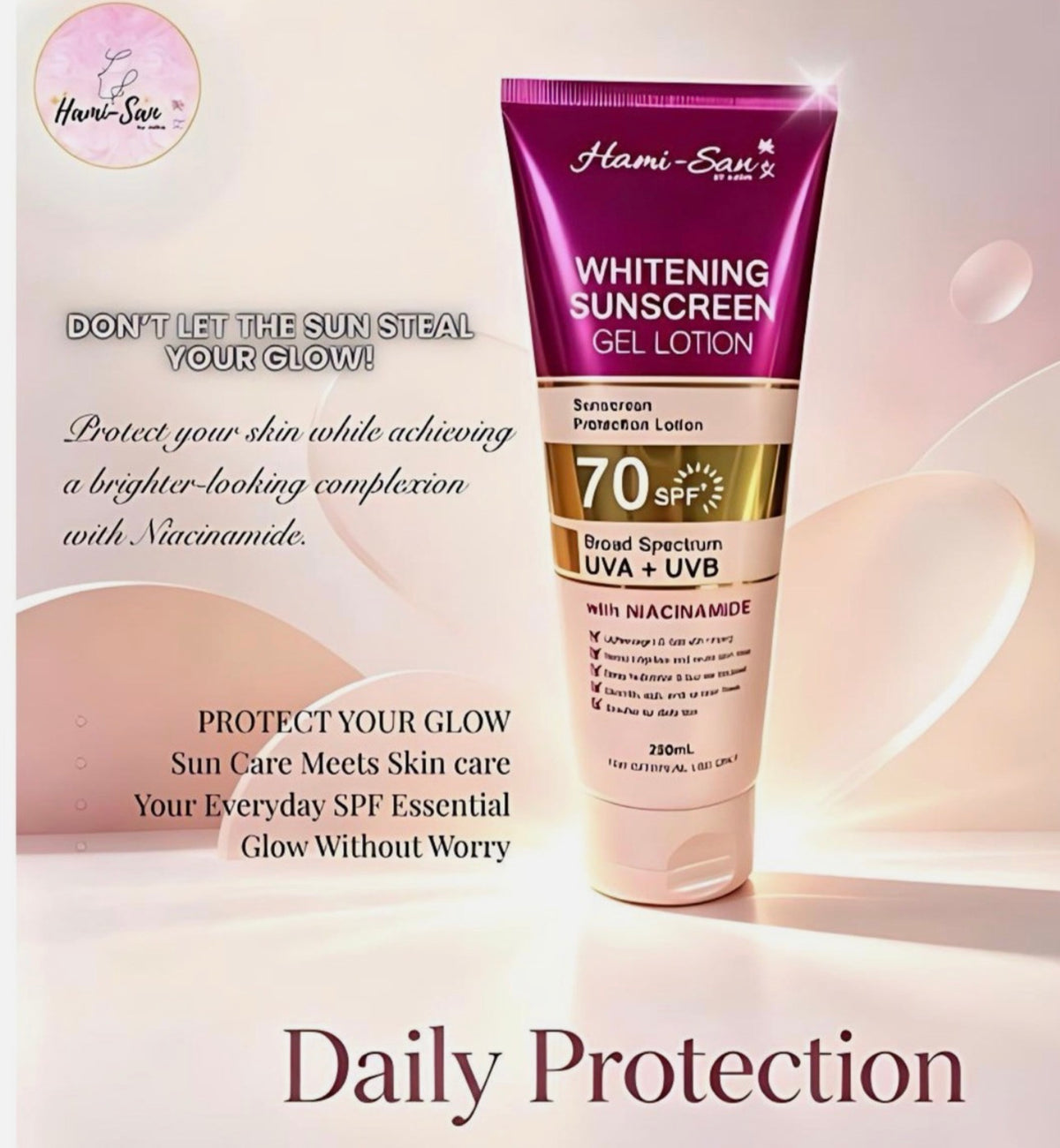 Hami-San Sunscreen Gel Lotion SPF 70+ 250mL
